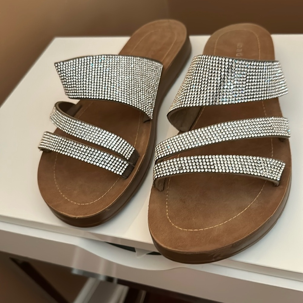 Silver sandals